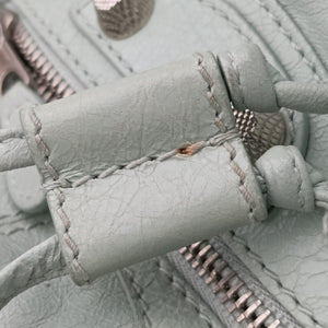 Pre-owned Balenciaga Mini Pompon Light Green lambskin shoulderbag | stylenewstar