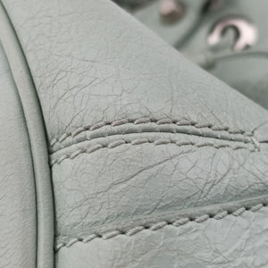 Pre-owned Balenciaga Mini Pompon Light Green lambskin shoulderbag | stylenewstar