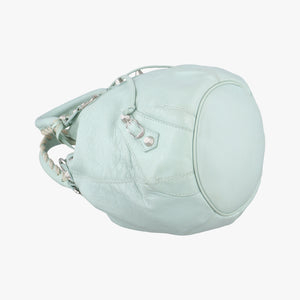 Pre-owned Balenciaga Mini Pompon Light Green lambskin shoulderbag | stylenewstar