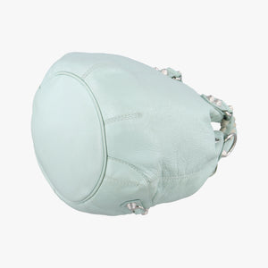 Pre-owned Balenciaga Mini Pompon Light Green lambskin shoulderbag | stylenewstar