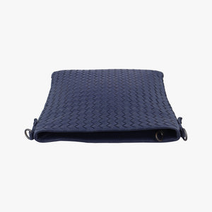 Pre-owned Bottega Veneta Intrecciato Navy lambskin shoulderbag | stylenewstar