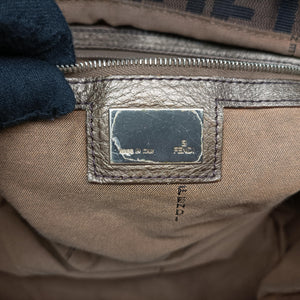 Pre-owned Fendi Zucca Print Brown canvas 8BH186 handbag | stylenewstar