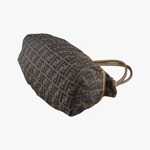Pre-owned Fendi Zucca Print Brown canvas 8BH186 handbag | stylenewstar