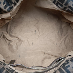 Pre-owned Fendi Zucca Print Brown canvas 8BH186 handbag | stylenewstar