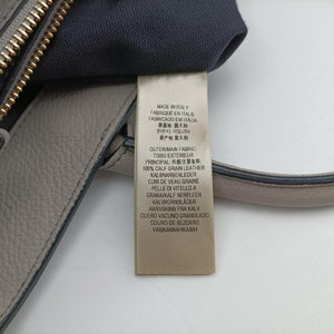 Pre-owned Burberry House Check The Banner Gray × Multicolor Leather ×Canvas shoulderbag | stylenewstar