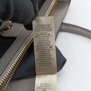 Pre-owned Burberry House Check The Banner Gray × Multicolor Leather ×Canvas shoulderbag | stylenewstar