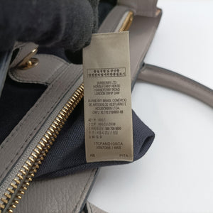 Pre-owned Burberry House Check The Banner Gray × Multicolor Leather ×Canvas shoulderbag | stylenewstar