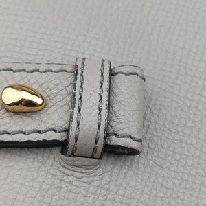 Pre-owned Burberry House Check The Banner Gray × Multicolor Leather ×Canvas shoulderbag | stylenewstar