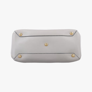 Pre-owned Burberry House Check The Banner Gray × Multicolor Leather ×Canvas shoulderbag | stylenewstar