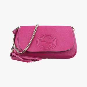 Pre-owned Gucci SOHO Rose Leather 336752 shoulderbag | stylenewstar