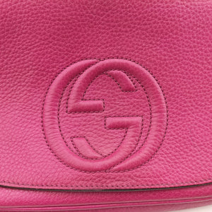 Pre-owned Gucci SOHO Rose Leather 336752 shoulderbag | stylenewstar