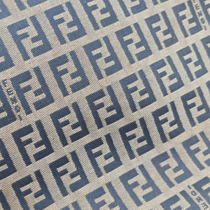 Pre-owned Fendi Baguette Brown×blue×Black fabric 26426 shoulderbag | stylenewstar