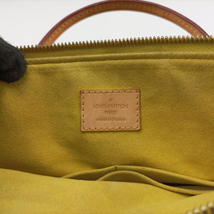 Pre-owned Louis Vuitton PALLAS Monogram / Brown × Pistachio Monogram Canvas×calf leather M41149 shoulderbag | stylenewstar