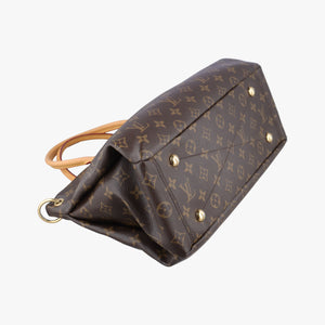 Pre-owned Louis Vuitton PALLAS Monogram / Brown × Pistachio Monogram Canvas×calf leather M41149 shoulderbag | stylenewstar