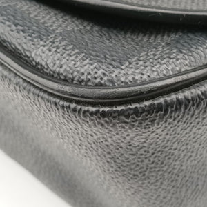 Vintage Louis Vuitton DANIEL MM Noir Damier GRAPHITE N58029 shoulderbag | stylenewstar