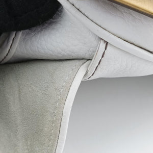 Pre-owned Christian Dior double saddle White Leather handbag | stylenewstar