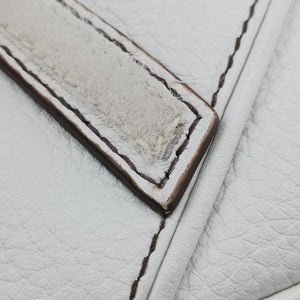 Pre-owned Christian Dior double saddle White Leather handbag | stylenewstar