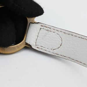 Pre-owned Christian Dior double saddle White Leather handbag | stylenewstar