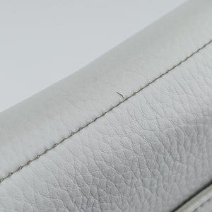 Pre-owned Christian Dior double saddle White Leather handbag | stylenewstar