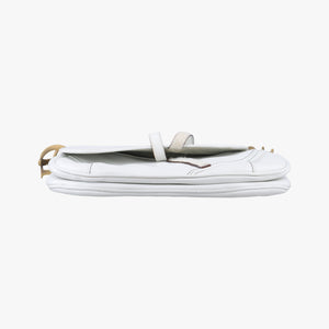 Pre-owned Christian Dior double saddle White Leather handbag | stylenewstar