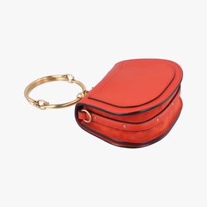 Pre-owned Chloe Bracelet Nile Orange Leather shoulderbag | stylenewstar