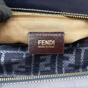 Secondhand Fendi Zucca Print Blue Canvas 8BH186 handbag | stylenewstar