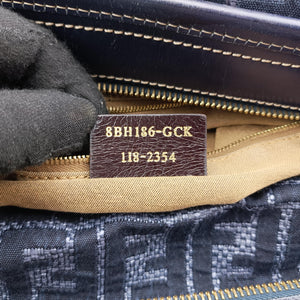 Secondhand Fendi Zucca Print Blue Canvas 8BH186 handbag | stylenewstar