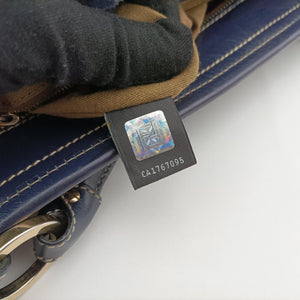 Secondhand Fendi Zucca Print Blue Canvas 8BH186 handbag | stylenewstar