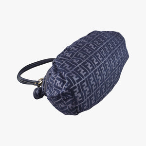 Secondhand Fendi Zucca Print Blue Canvas 8BH186 handbag | stylenewstar