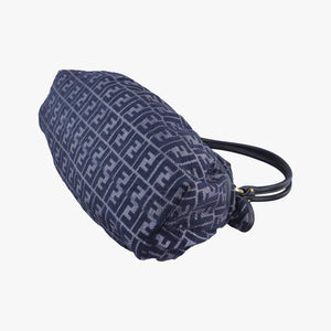 Secondhand Fendi Zucca Print Blue Canvas 8BH186 handbag | stylenewstar