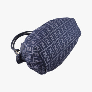 Secondhand Fendi Zucca Print Blue Canvas 8BH186 handbag | stylenewstar