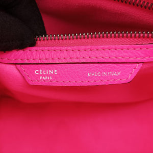 Vintage Celine Luggage Micro shopper Rose leather handbag | stylenewstar