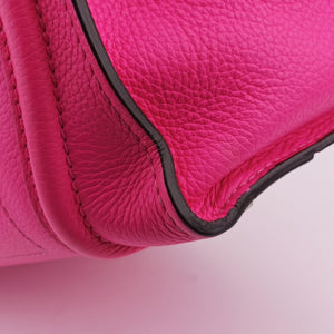 Vintage Celine Luggage Micro shopper Rose leather handbag | stylenewstar