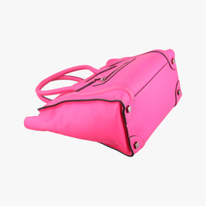 Vintage Celine Luggage Micro shopper Rose leather handbag | stylenewstar