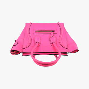 Vintage Celine Luggage Micro shopper Rose leather handbag | stylenewstar