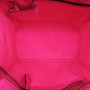 Vintage Celine Luggage Micro shopper Rose leather handbag | stylenewstar