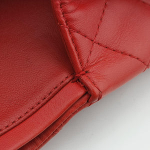 Secondhand Chanel 2.55 double flap Matelasse Red lambskin A37590 shoulderbag | stylenewstar