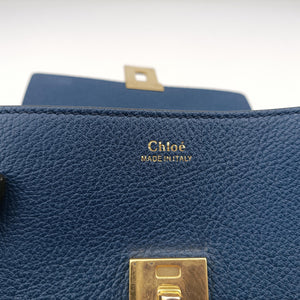 Pre-owned Chloe DREW Navy Leather shoulderbag | stylenewstar