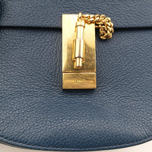 Pre-owned Chloe DREW Navy Leather shoulderbag | stylenewstar