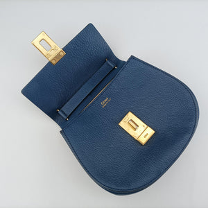 Pre-owned Chloe DREW Navy Leather shoulderbag | stylenewstar