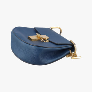 Pre-owned Chloe DREW Navy Leather shoulderbag | stylenewstar