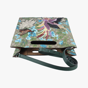 Secondhand Gucci GG Supreme Linea C Blooms GucciGhost Beige x Multicolour PVC coated canvas 414476 shoulderbag | stylenewstar