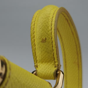 Pre-owned Dolce & Gabbana SICILY Yellow Leather shoulderbag | stylenewstar