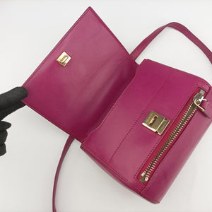 Pre-owned Givenchy Pandora Rose Leather shoulderbag | stylenewstar
