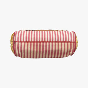 Pre-owned Dolce & Gabbana SICILY Multicolour Snakeskin × Fur × Canvas shoulderbag | stylenewstar