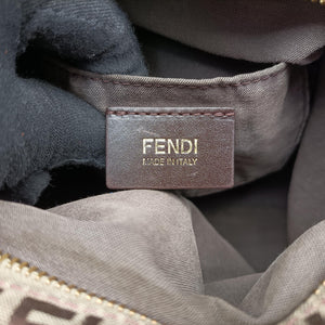 Pre-owned Fendi Zucchino Glitter Logo Multicolour canvas 8BL068 handbag | stylenewstar