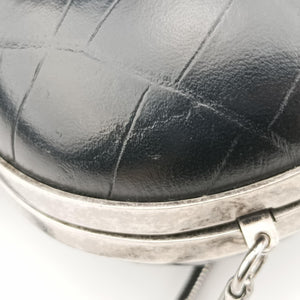 Vintage Yves Saint Laurent Love box heart Black Leather 488434 shoulderbag | stylenewstar