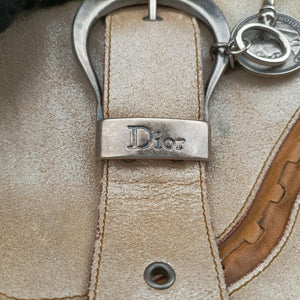 Pre-owned Christian Dior Gaucho Golden Leather handbag | stylenewstar