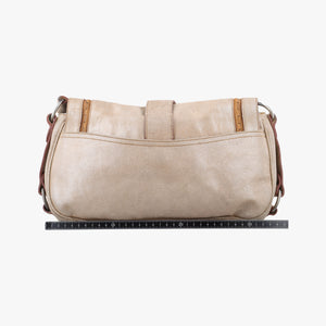 Pre-owned Christian Dior Gaucho Golden Leather handbag | stylenewstar