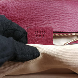 Secondhand Gucci New Bamboo Burgundy Leather 254884 shoulderbag | stylenewstar